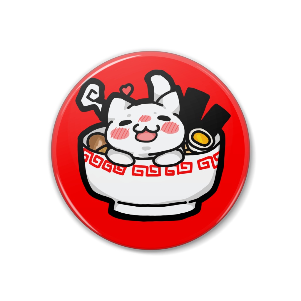 ねこラーメンバッヂ