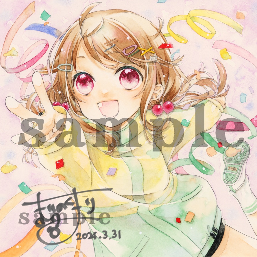 杜呑くまり三周年記念グッズ*イーゼル付きミニキャンバス