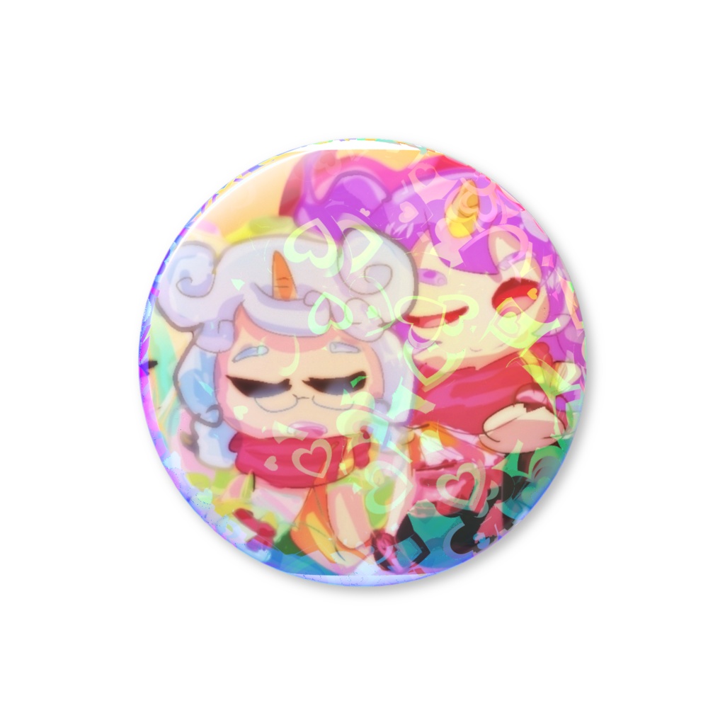 フウガ&アラシ ホログラム缶バッジ 25mm