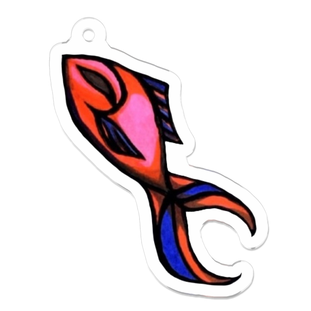 【受注生産】1次創作 金魚 アクリルストラップ