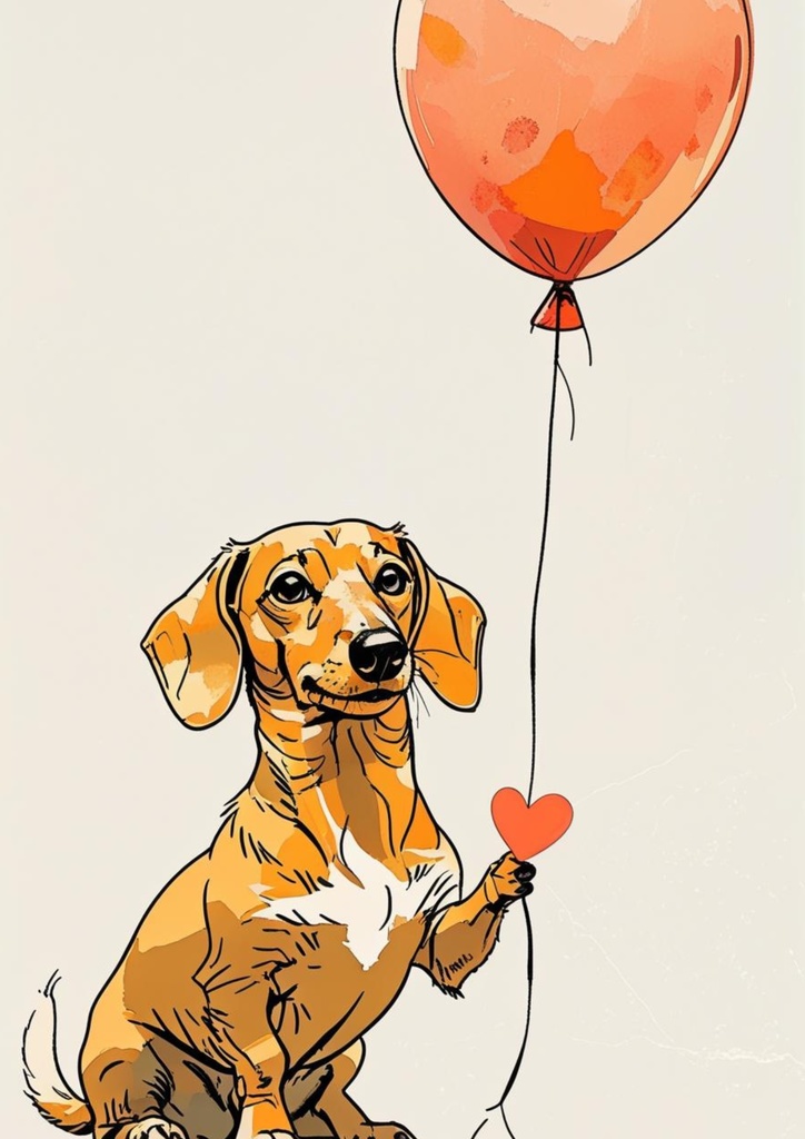 Red Thread of Heart – Dachshund（心を結ぶ赤い糸 – ダックスフント）