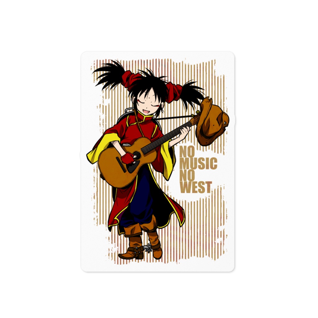 ステッカー　ミンチャオギター