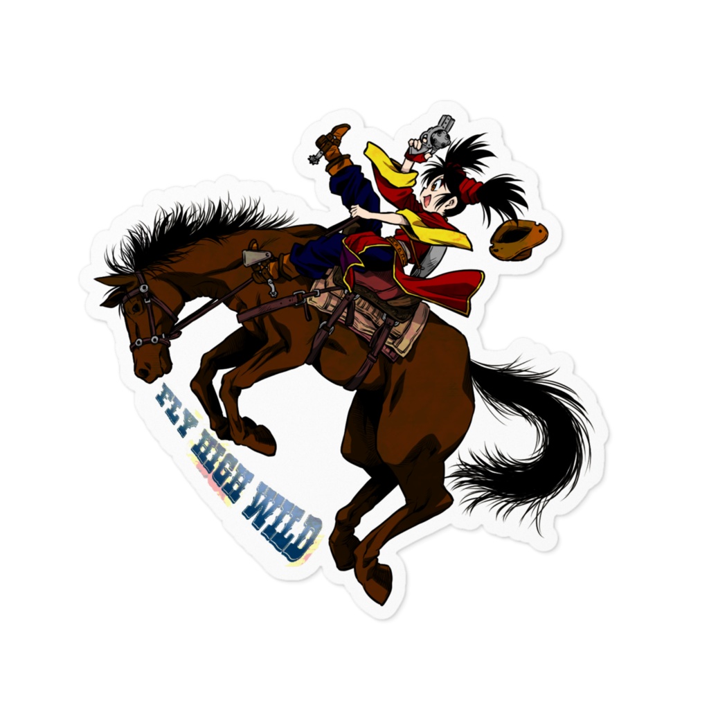 ステッカー　ミンチャオロデオ横