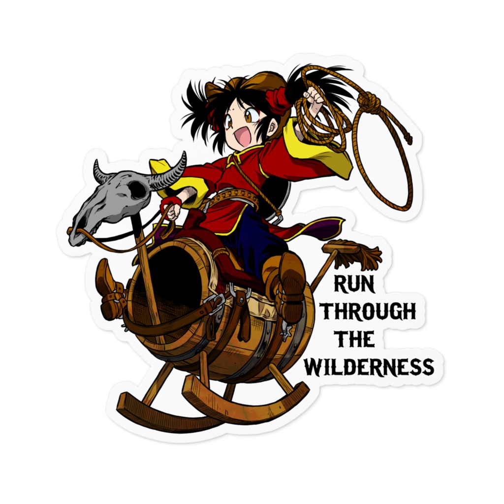 ステッカー ミンチャオ樽馬