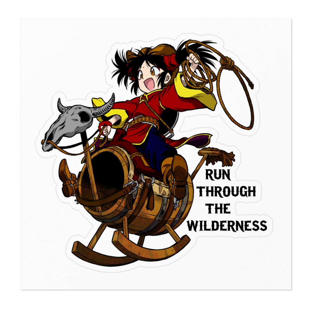 ステッカー ミンチャオ樽馬