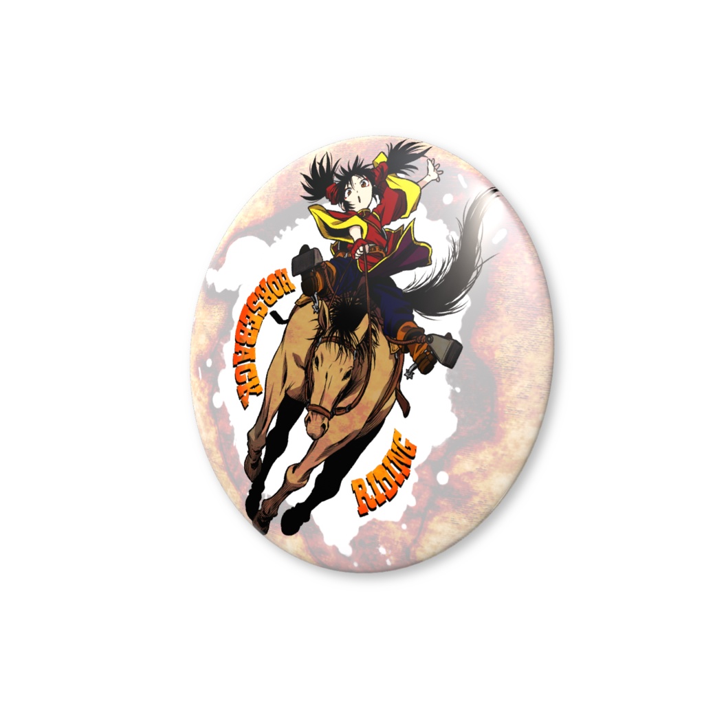 缶バッジ ミンチャオロデオ正面