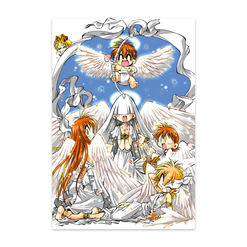 ポストカード　風生天使