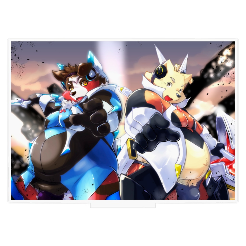 【戦闘服ver.】一幡幸音×煙焔紅蓮丸 アクリルアー写 大き目