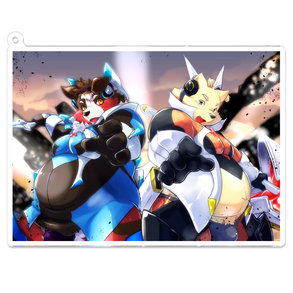 一幡幸音×煙焔紅蓮丸 アートアクキー 2種