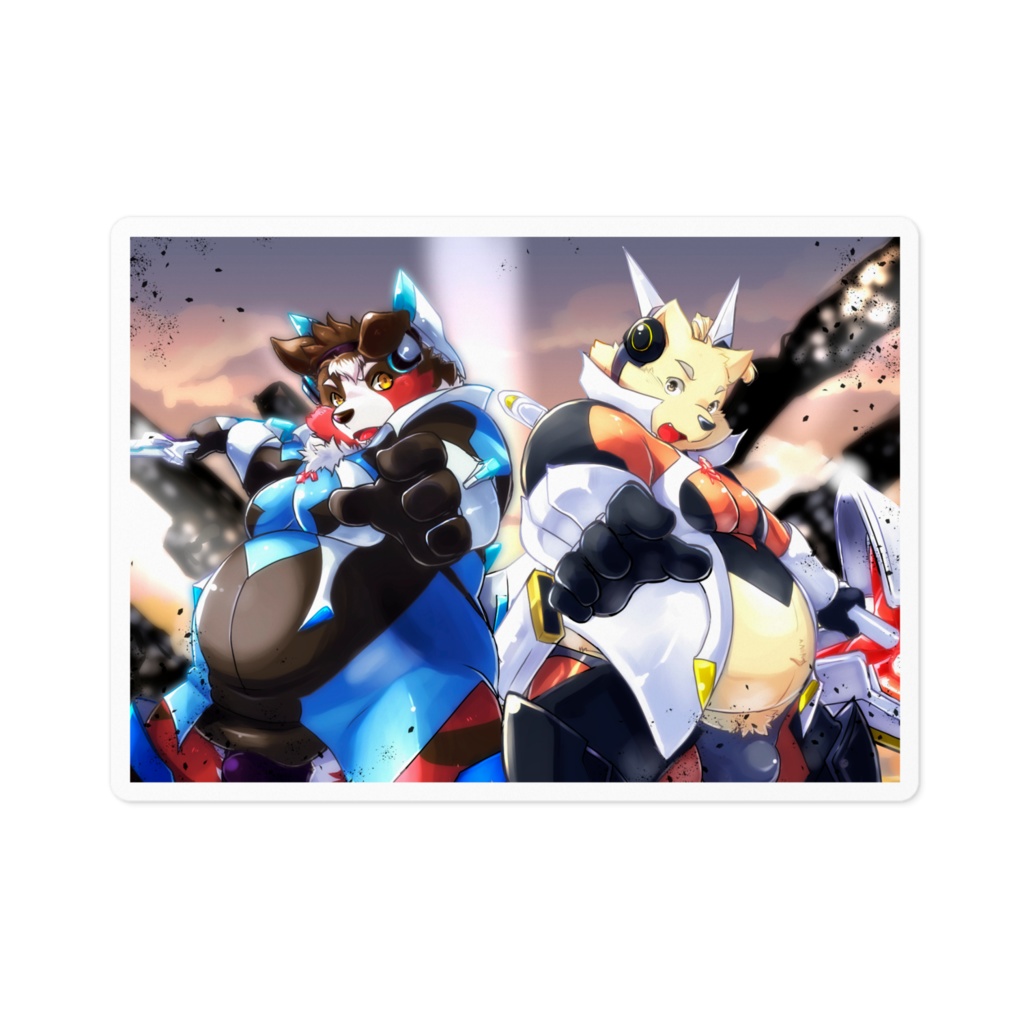 一幡幸音×煙焔紅蓮丸 アートステッカー