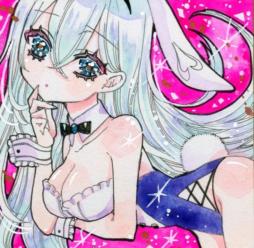 手描きイラスト バニー