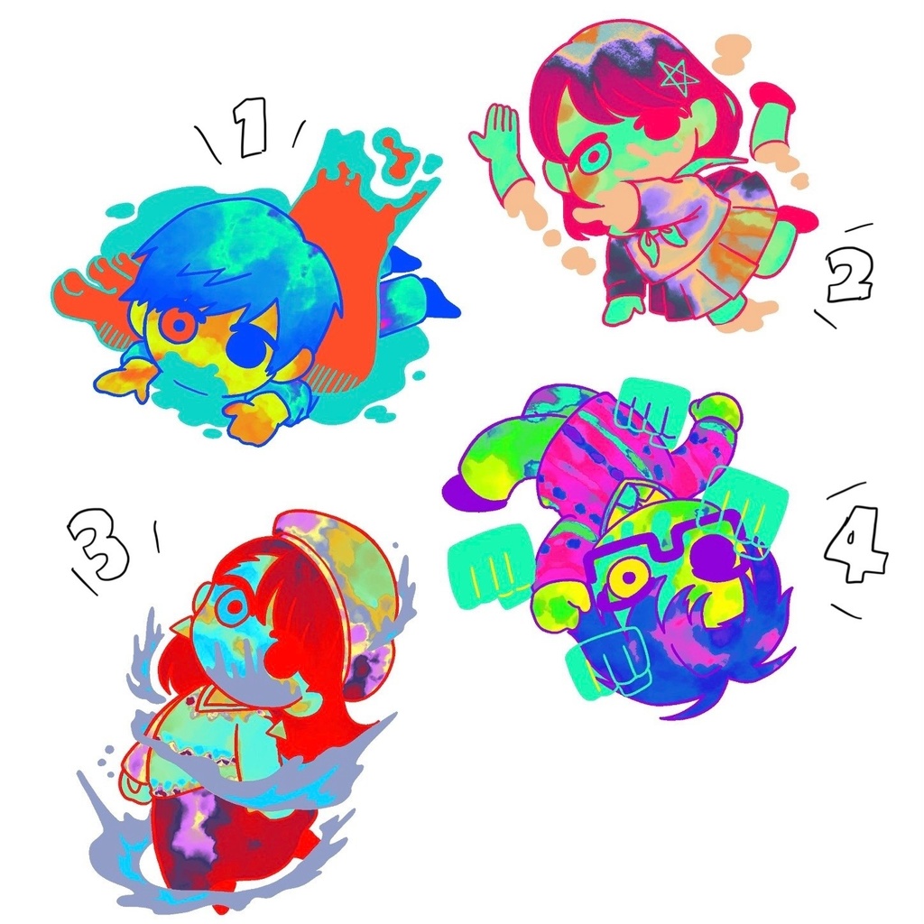 呪殺⭐︎アクリルスタンド全4種