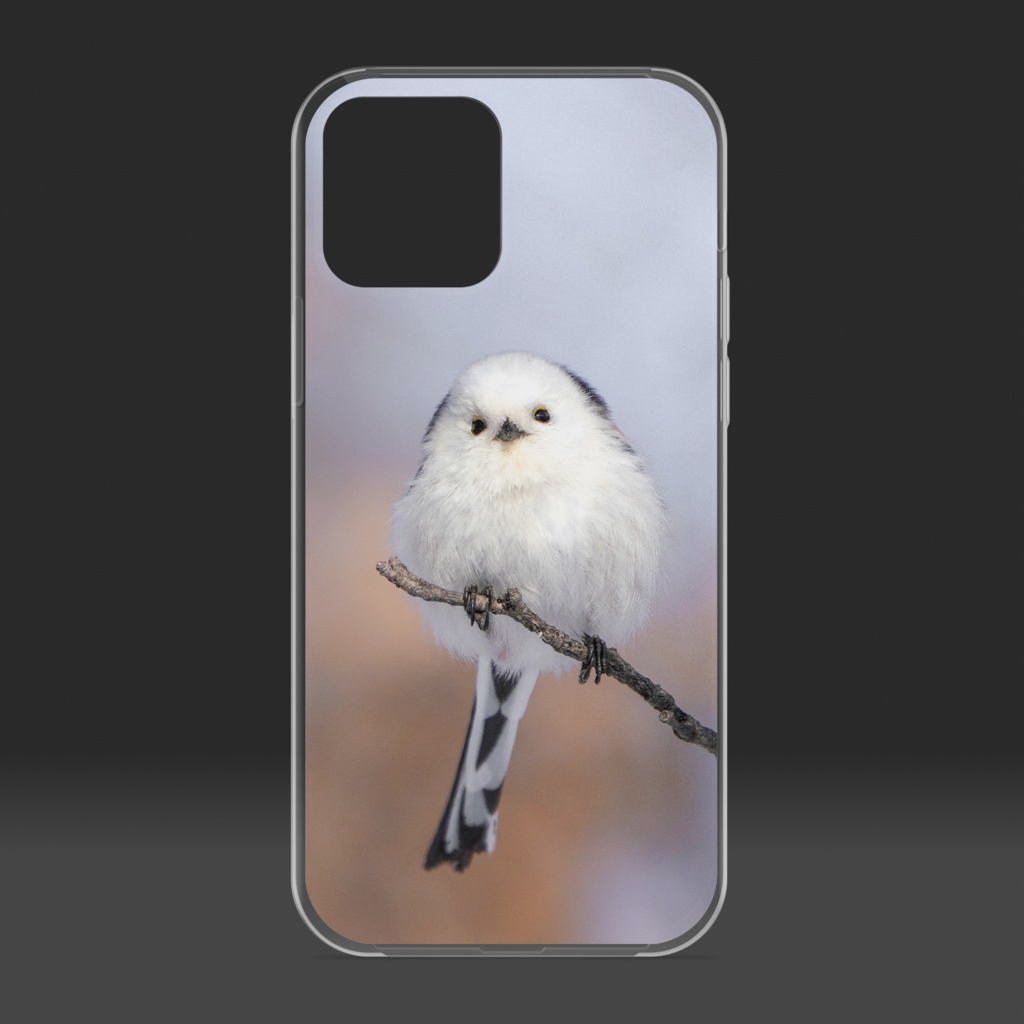 シマエナガのクリアiPhoneケース(type 01)