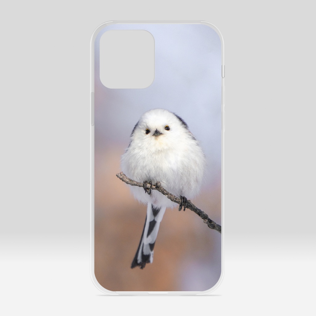 シマエナガのクリアiPhoneケース（type 01）