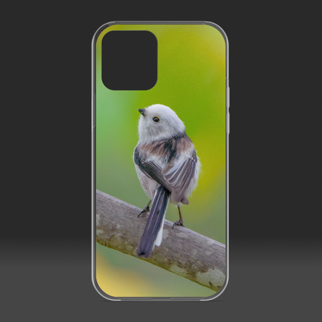 シマエナガのクリアiPhoneケース(Type 04)