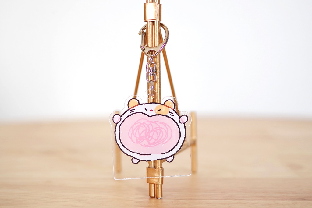 ぱくぱくハムハムアクリルキーホルダー