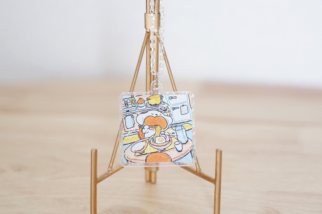 【片面刷】きらきらアクキー お家でラーメン大好きいぬ