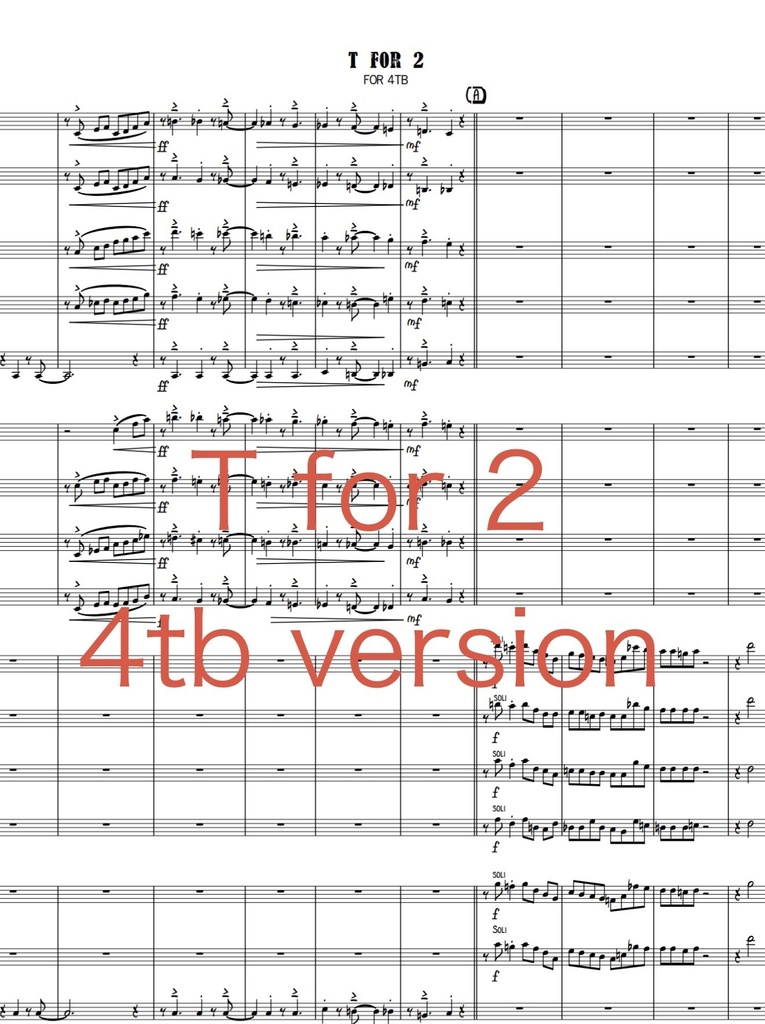 T for 2 (4Tb ver,) Big band 