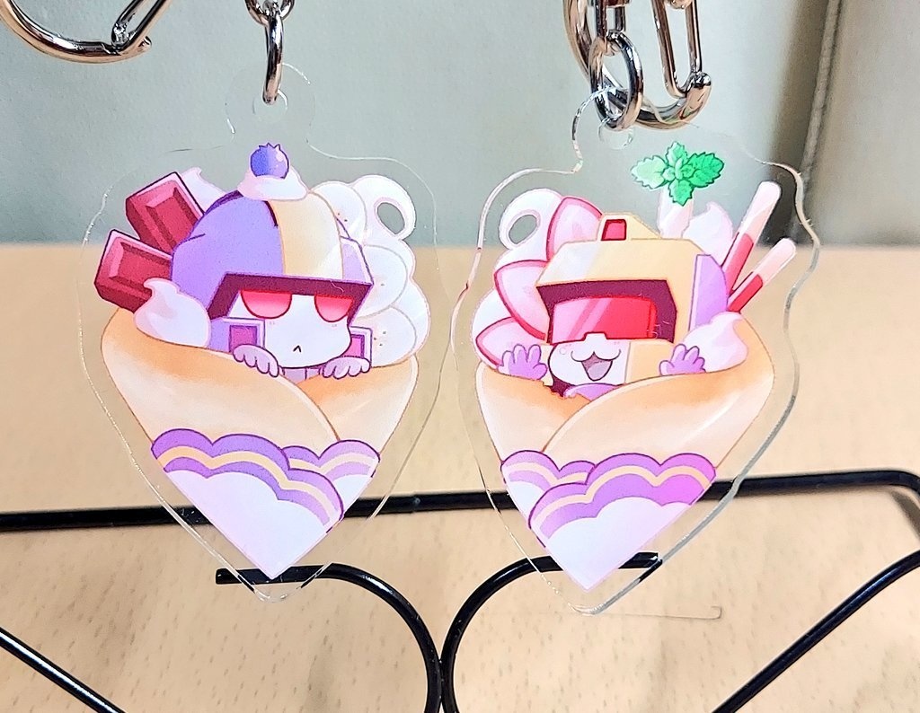 クレープおくるみアクキーセット