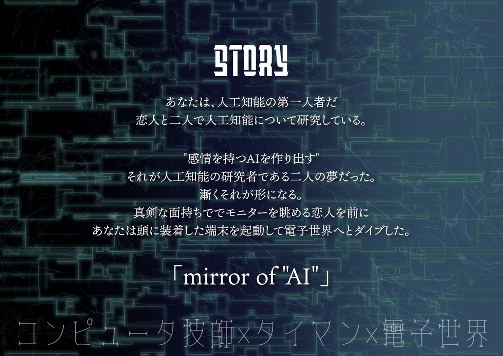 【CoC7・6版】MIRROR OF "AI"【タイマンシナリオ】
