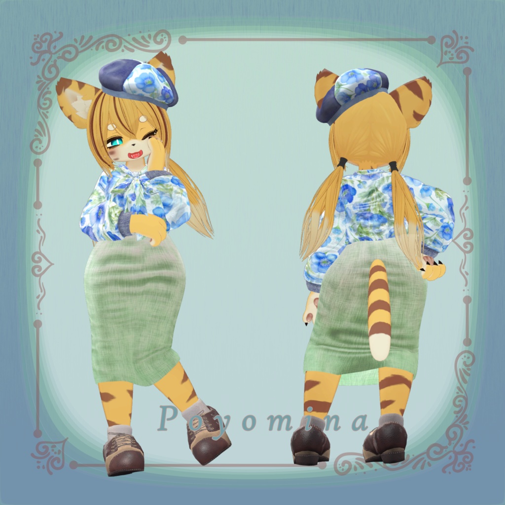 【25アバター対応】Antique Flower