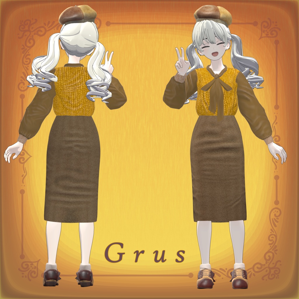 【25アバター対応】Antique Flower