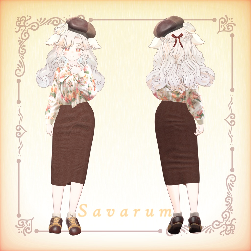 ⛄️Vket2025Winter出展SALE❄️【26アバター対応】Antique Flower