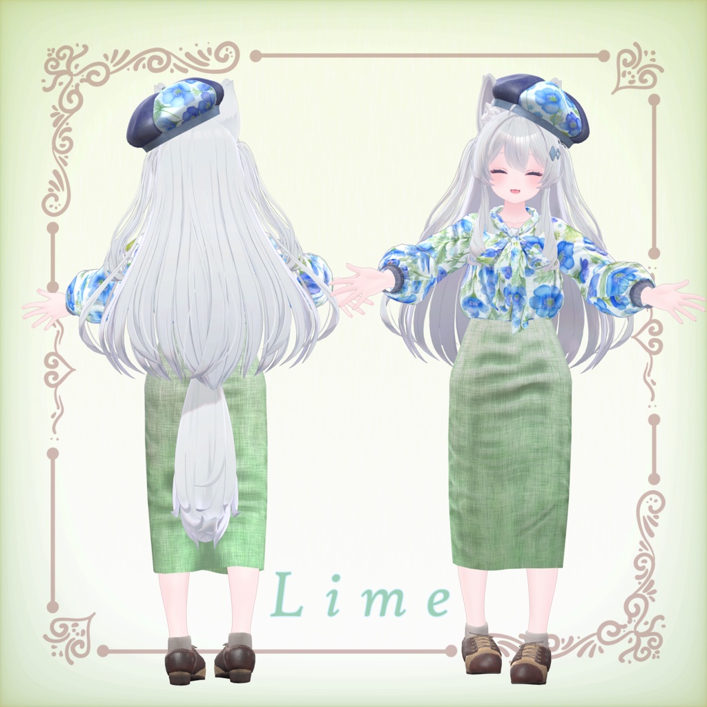 【25アバター対応】Antique Flower