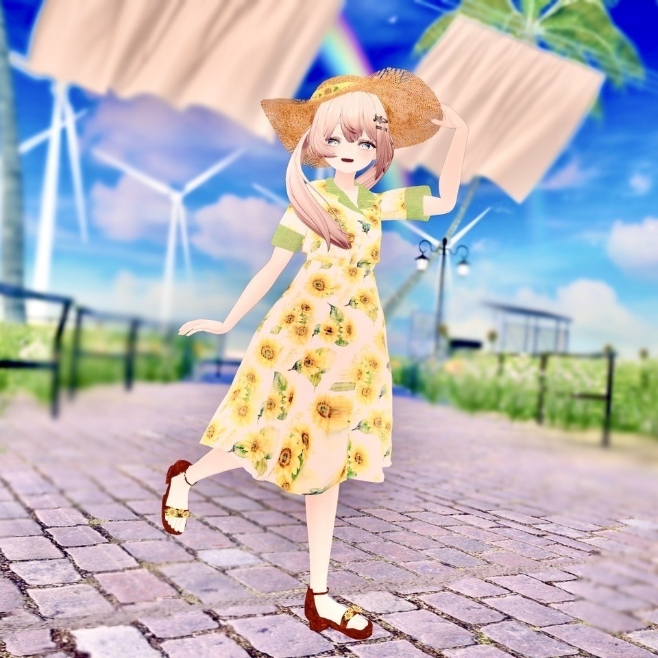 【30アバター対応】レトロガールワンピース