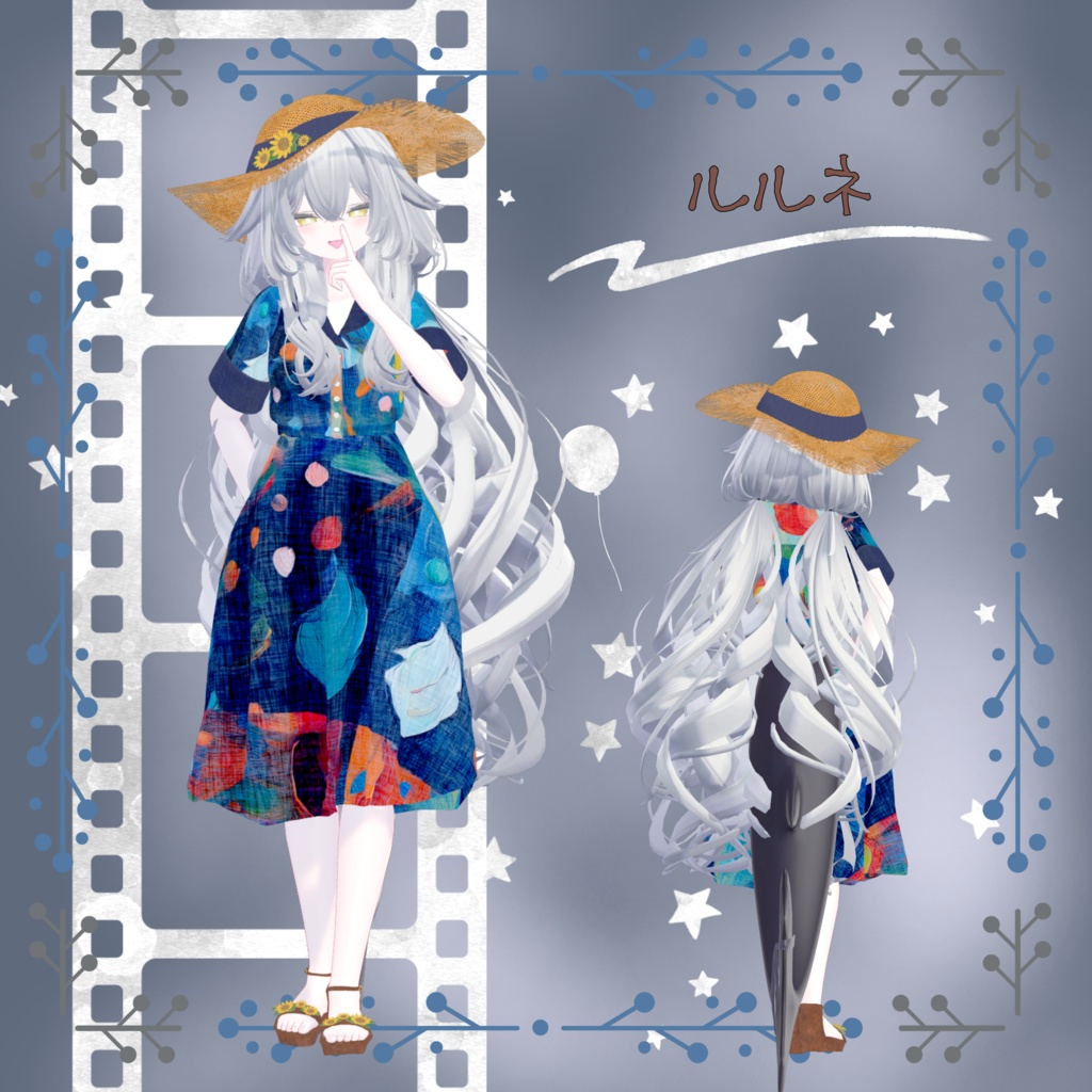 【30アバター対応】レトロガールワンピース