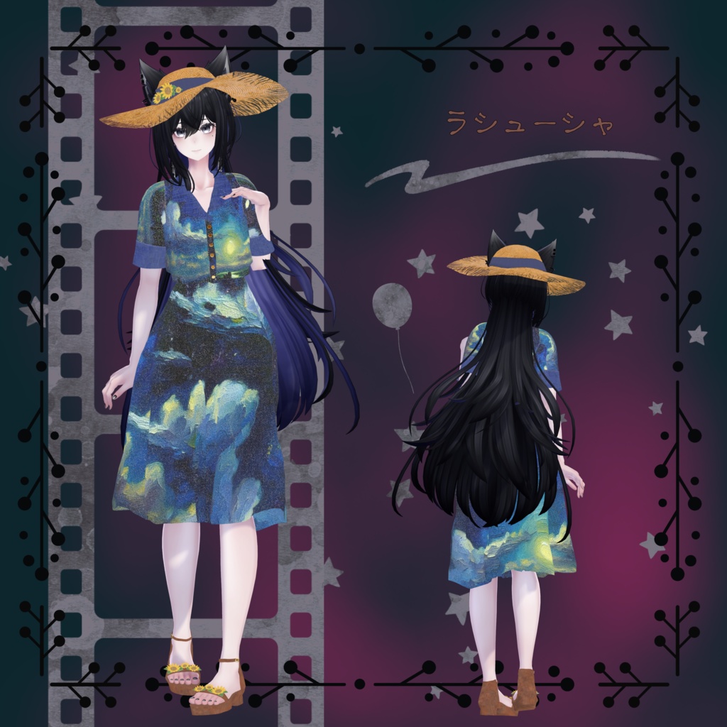 【30アバター対応】レトロガールワンピース