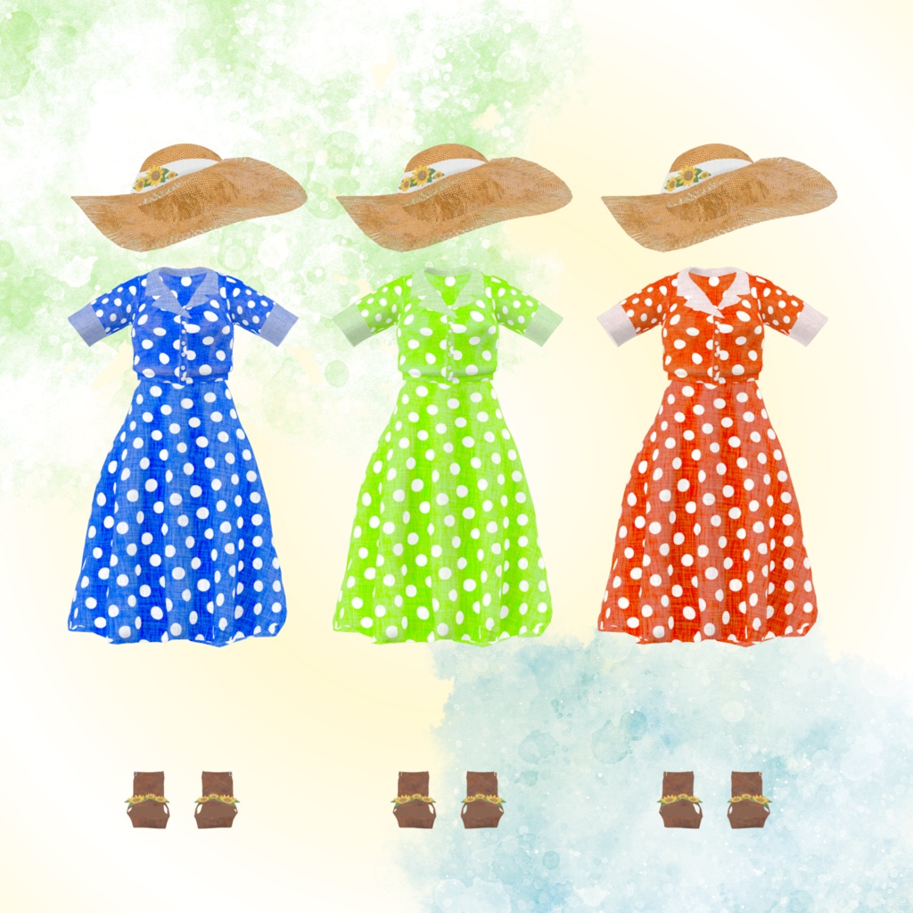 【30アバター対応】レトロガールワンピース