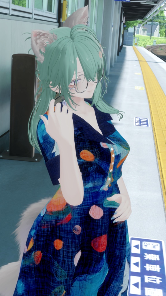 【30アバター対応】レトロガールワンピース