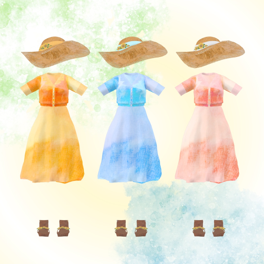 【30アバター対応】レトロガールワンピース