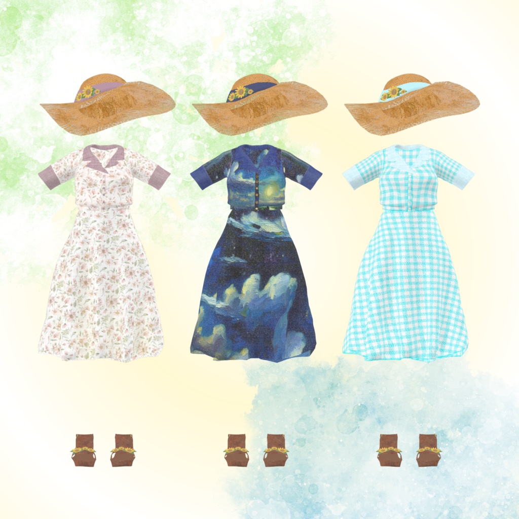 【30アバター対応】レトロガールワンピース