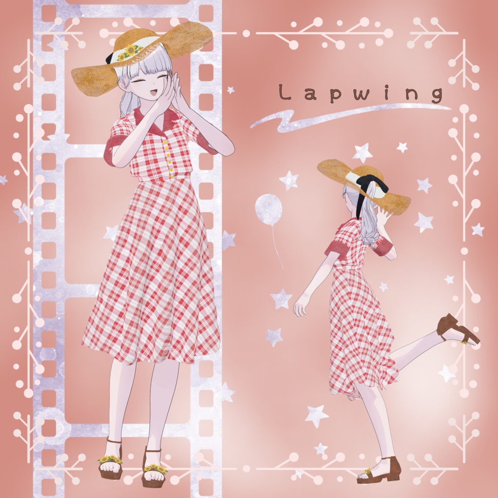 【30アバター対応】レトロガールワンピース