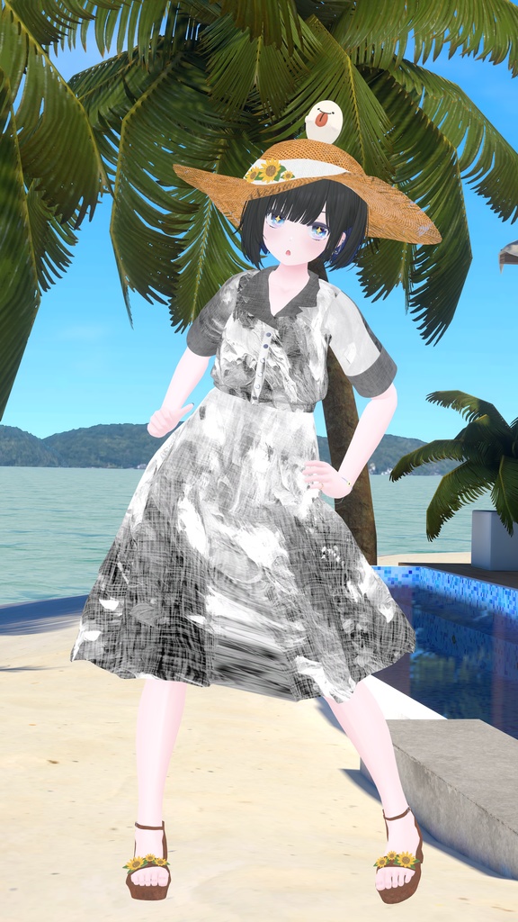 【30アバター対応】レトロガールワンピース