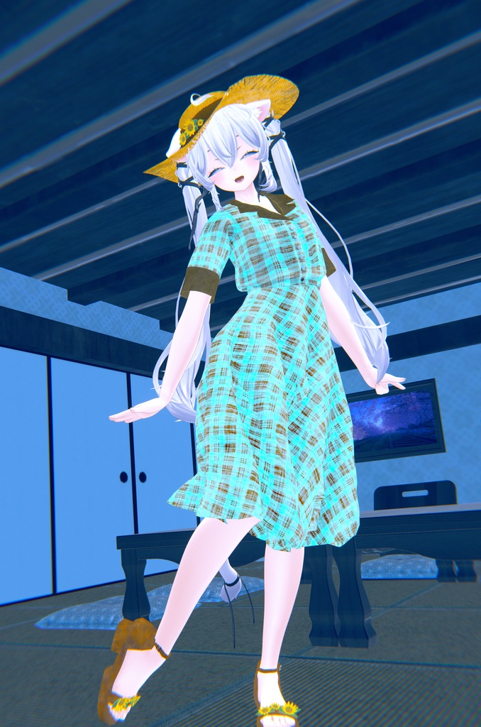 【30アバター対応】レトロガールワンピース