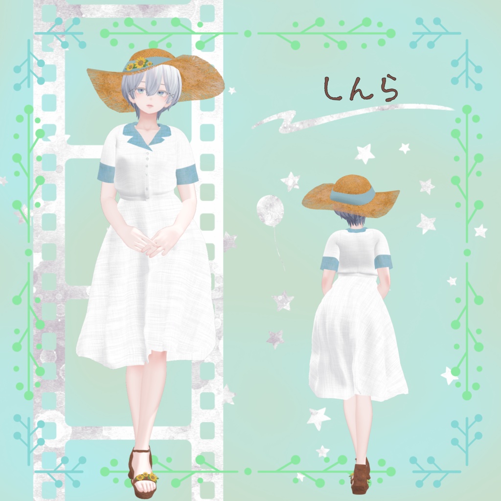 【30アバター対応】レトロガールワンピース