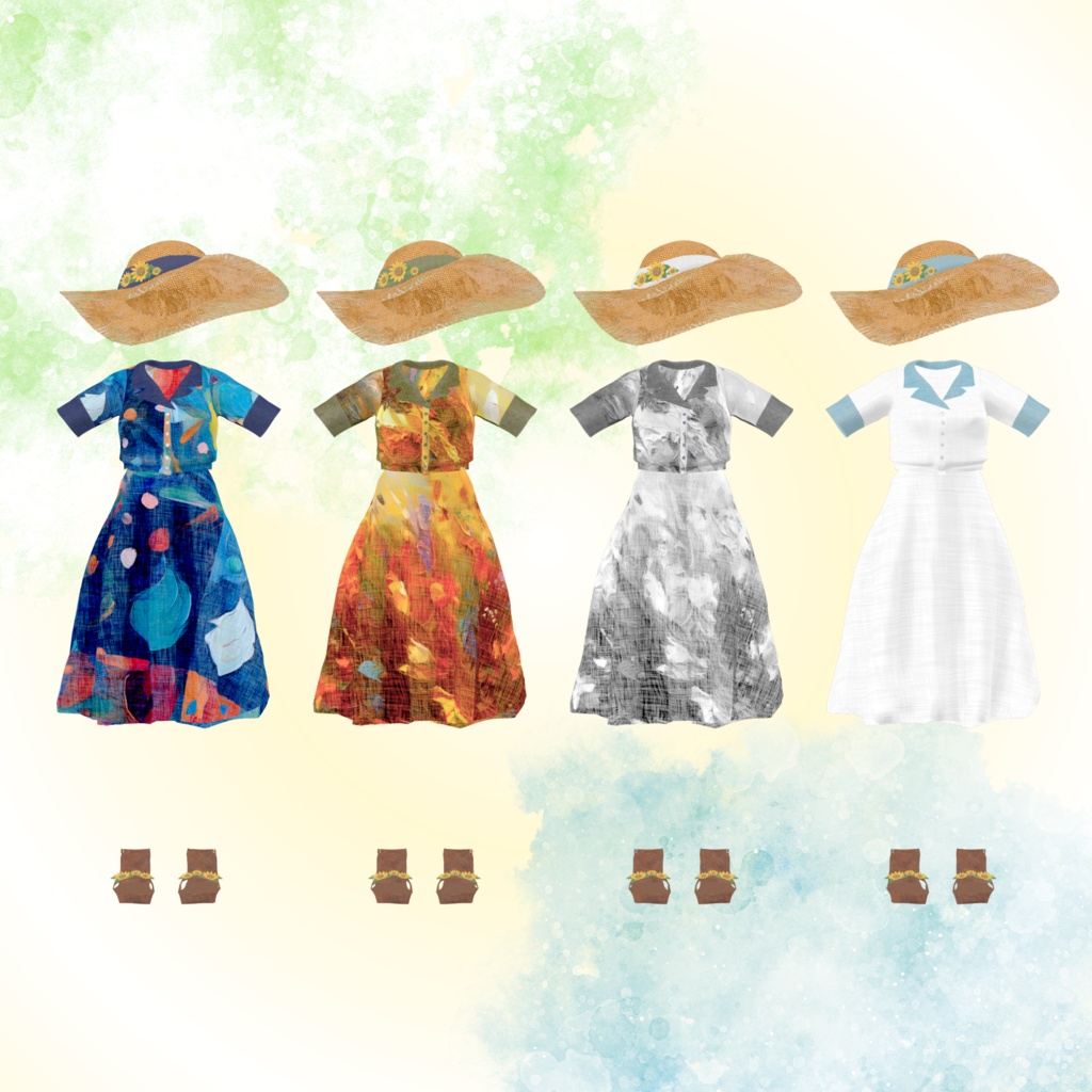 【30アバター対応】レトロガールワンピース