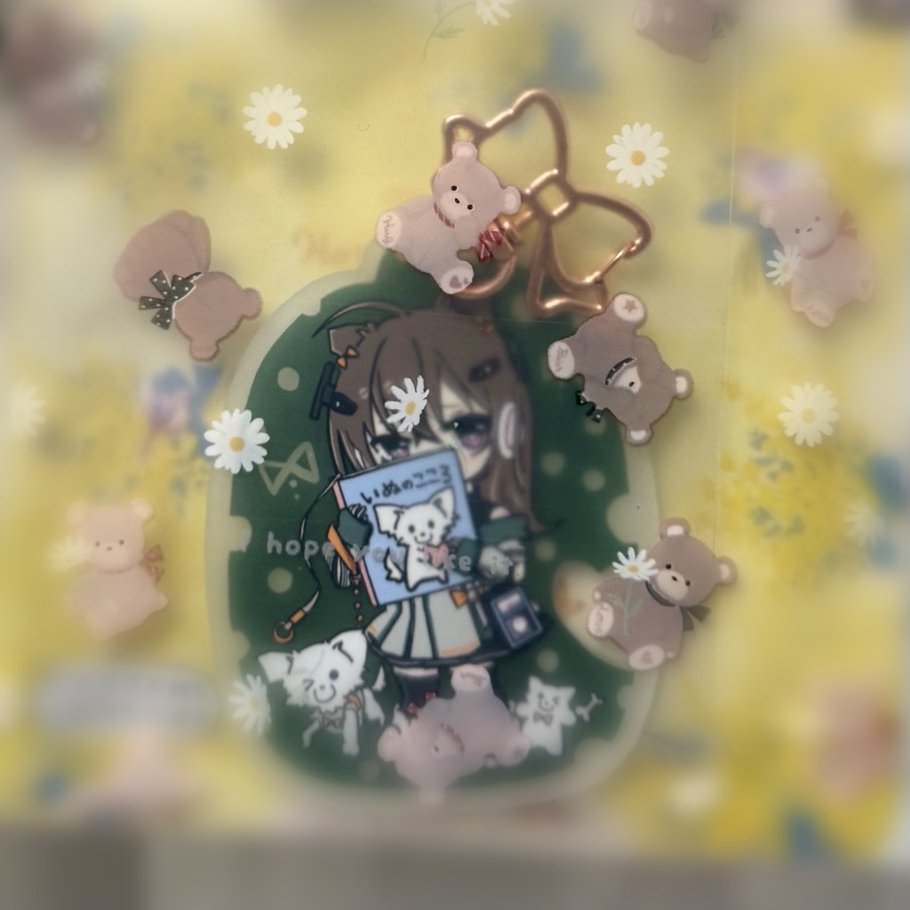 千旦あずさちゃん蓄光キーホルダー