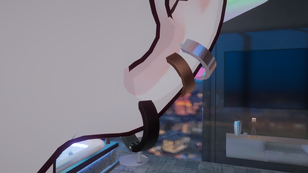 【VRChat想定】シンプルなスタイル earring(8-color)