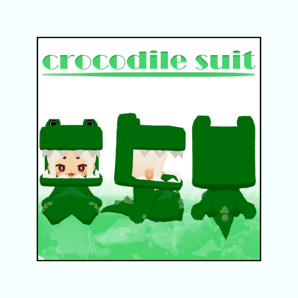 【ちまこぞく専用】crocodile suit(クロコダイルセット)