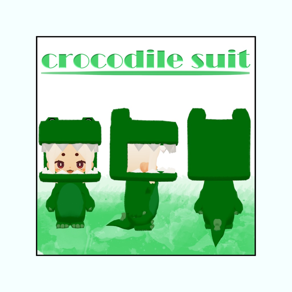 【ちまこぞく専用】crocodile suit(クロコダイルセット)