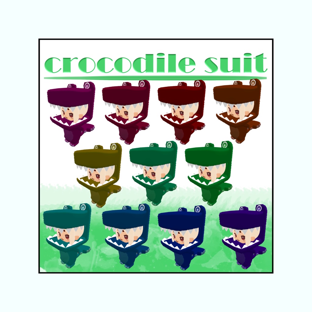 【ちまこぞく専用】crocodile suit(クロコダイルセット)