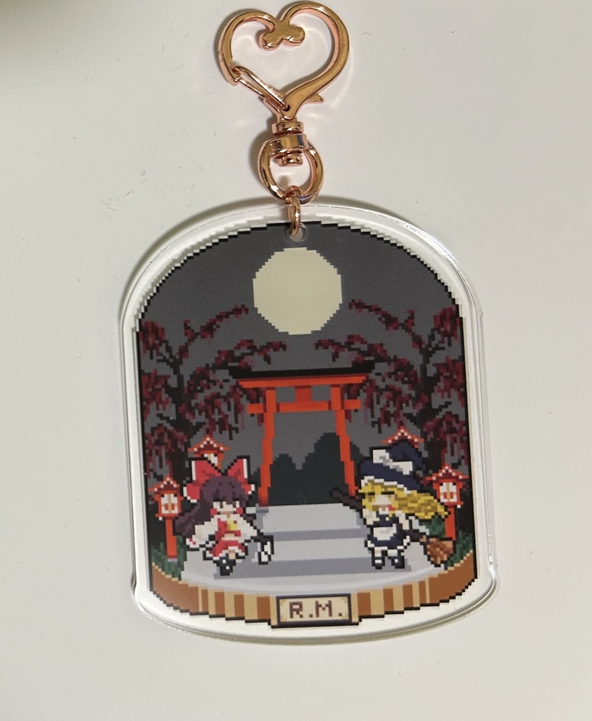 ドットヴィネットアクキー 博麗霊夢&霧雨魔理沙