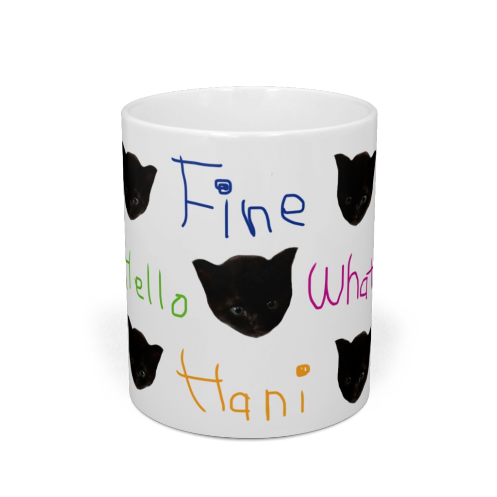 Hello、Fine、What!?なマグカップ