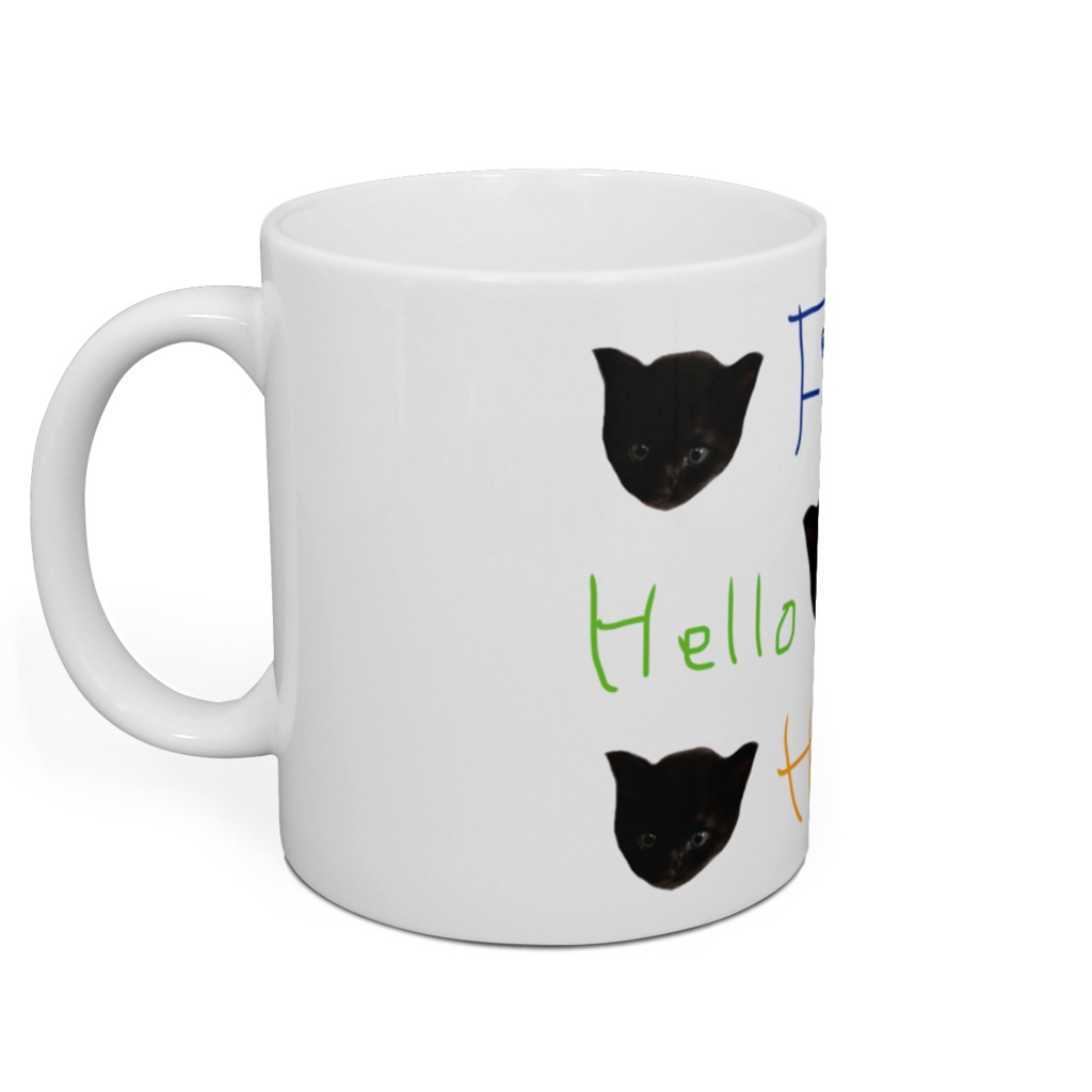 Hello、Fine、What!?なマグカップ