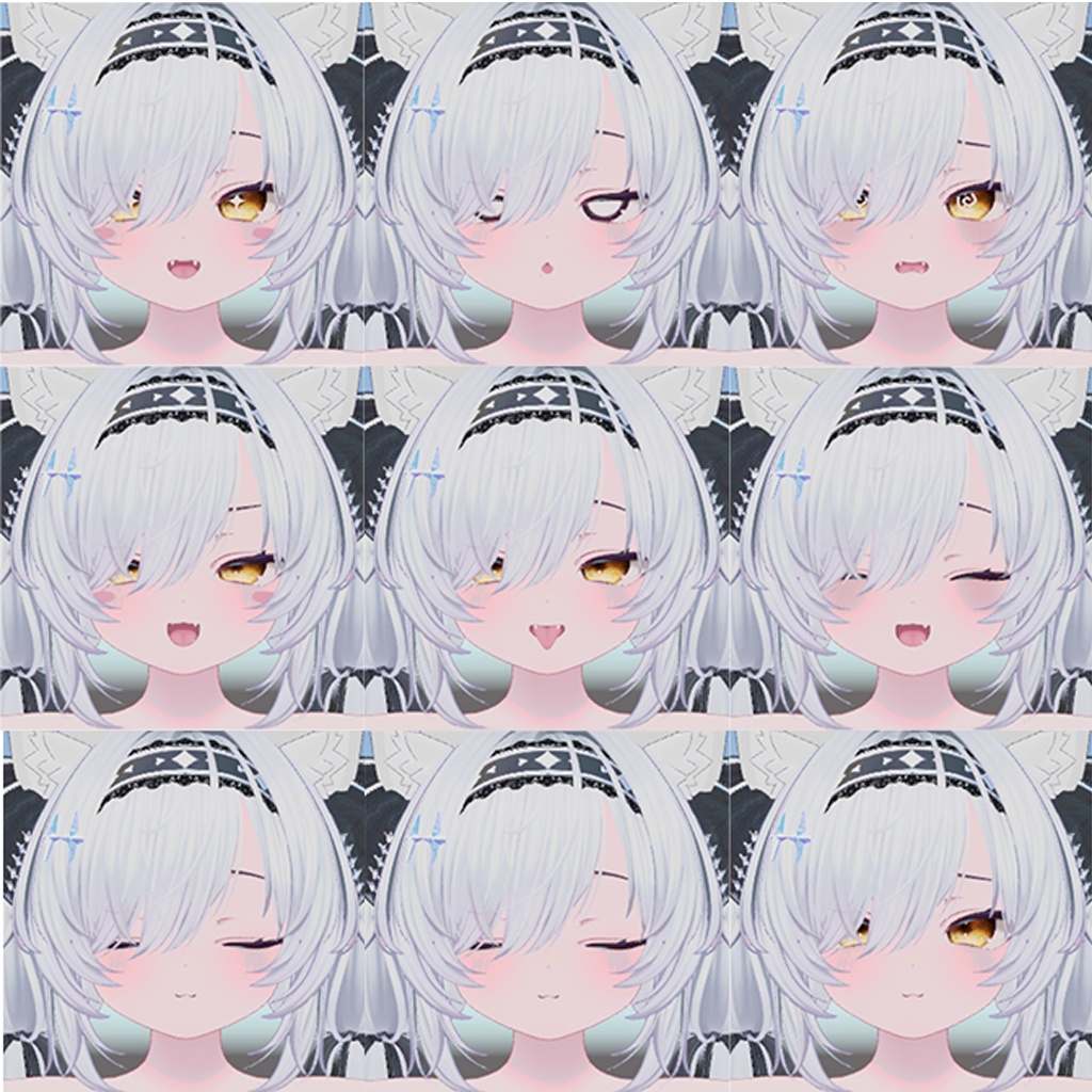【ショコラ / Chocolat】表情アニメーション9種入り BlendShapeセット