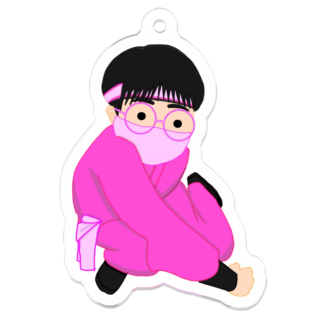 桃影 アクリルキーホルダー